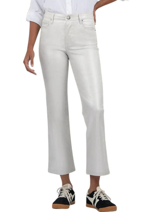 KUT FROM THE CLOTH Kelsey coated high rise ankle flare