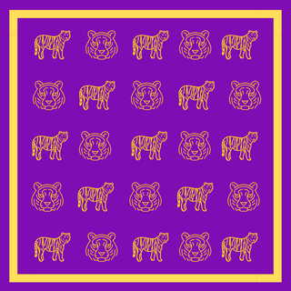 LSU Bandana Gameday Scarf