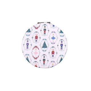 Nutcracker Waltz Pocket Mirror   White/Multi   2.75"