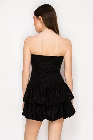 Make a statement black mini  dress
