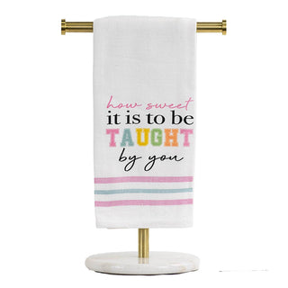 How Sweet It Is Hand Towel   White/Multi   20x28