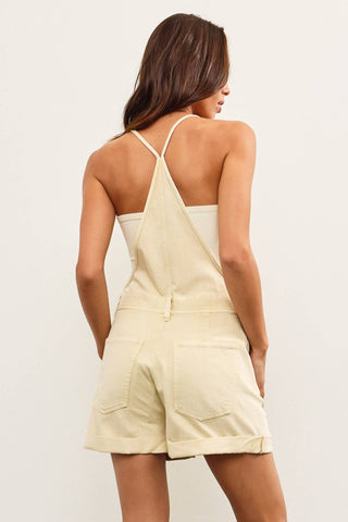BUTTON CLOSURE CAMI ROMPER: LT.BLUE / S