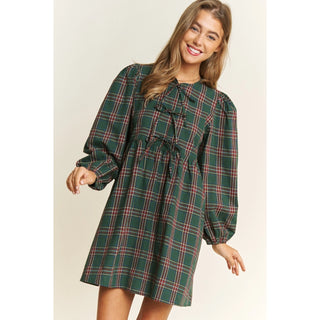 Babydoll Bow Mini Dress