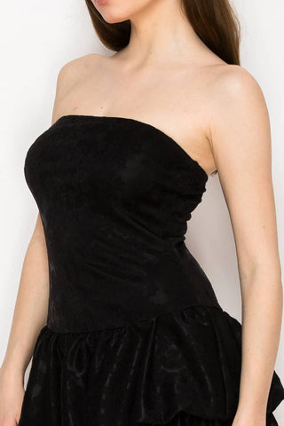 Make a statement black mini  dress