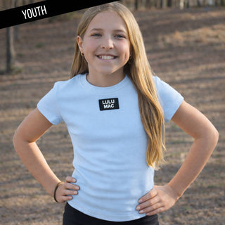 KD-TP1000 Kids Baby Doll Top - Light Blue: Light Blue /