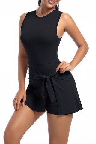 Premium  activewear tennis skorts dress with bow tie skirts: Lilac