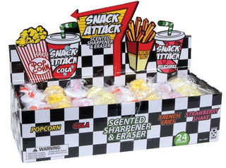 Snack Attack Scented Sharpener & Eraser