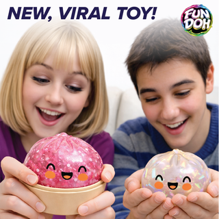 Fun Doh 4" Mystery Dumpling Squishies | 12pc Display Box: