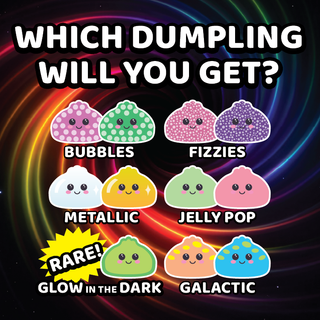 Fun Doh 4" Mystery Dumpling Squishies | 12pc Display Box: