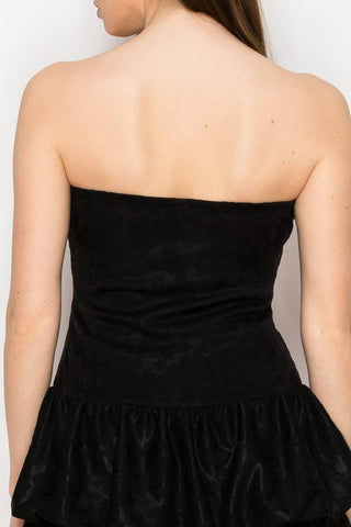 Make a statement black mini  dress