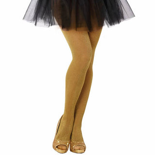 Gold Shimmer Tights — One Size Fits Most