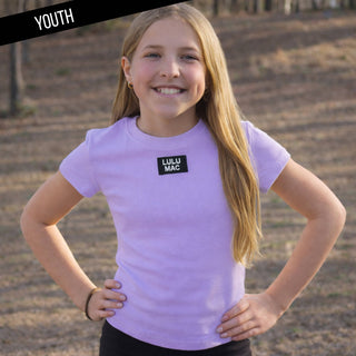 KD-TP1000 Kids Baby Doll Top - Lavender: LAVENDER / Youth Large
