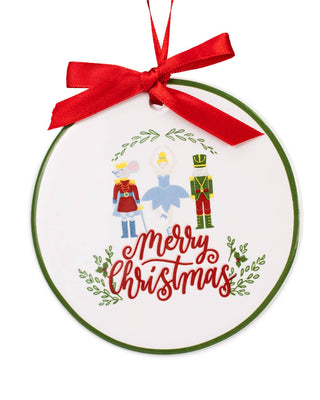 Nutcracker Waltz Ornament   White/Multi   4"