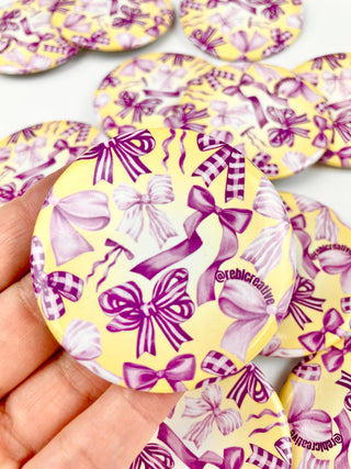 Bowland - Purple and Yellow - Game Day Button