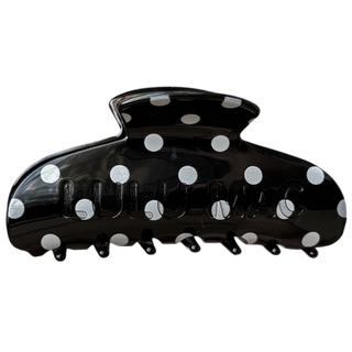 LULU MAC HAIR CLIPS LM-HR-1001- Black/White Dot