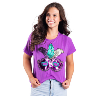 Carnival Purple Crew Neck Shirt