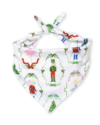 Nutcracker Waltz Dog Bandana   White/Multi   -Asst.: L/XL