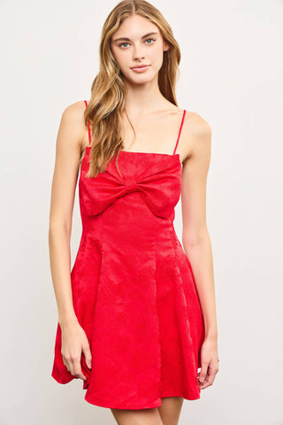 Clara FRONT BOW FLARE CAMI DRESs