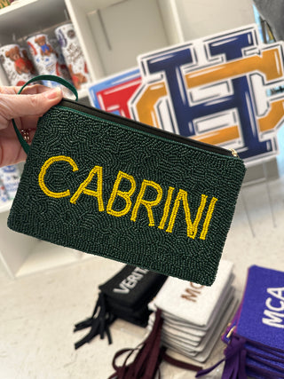Cabrini handbeaded wristlet