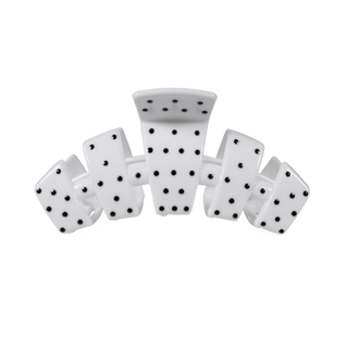 Classic White Polka Dot Party Medium Claw Clip