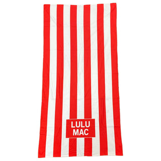 BT1413-Red Darby Beach TowelLULU MAC