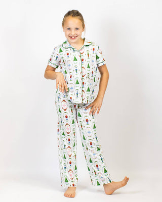 Girl's Nutcracker Waltz Sleep Pants Set    White/Multi   Set of 3   -Asst.: Large (10-12)