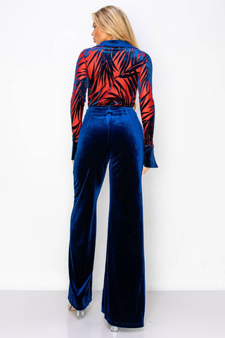 Navy and red  Bodysuit 2 Piece Sets(revise): Royal / M