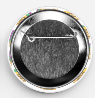 King Cake Tis The Season - Mardi Gras Button