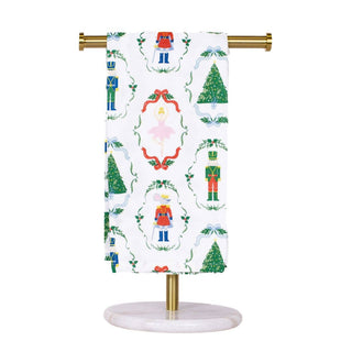 Nutcracker Waltz Hand Towel   White/Multi   20x28