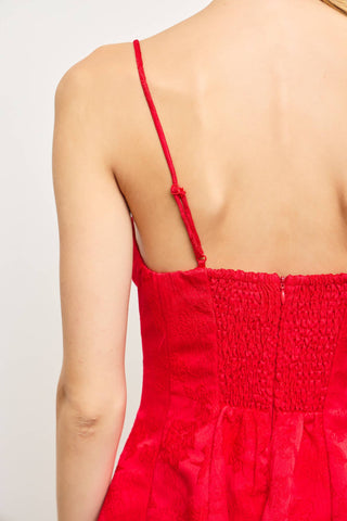 Clara FRONT BOW FLARE CAMI DRESs