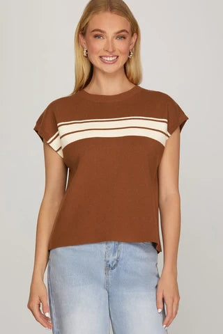 Rust Stripe Sweater