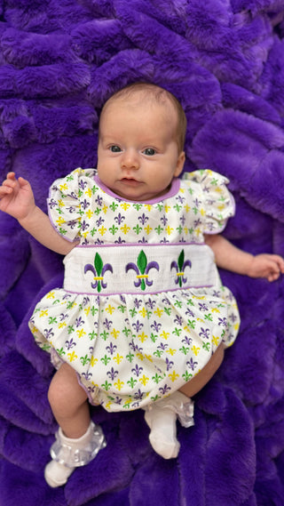 Mardi Gras smock bubble