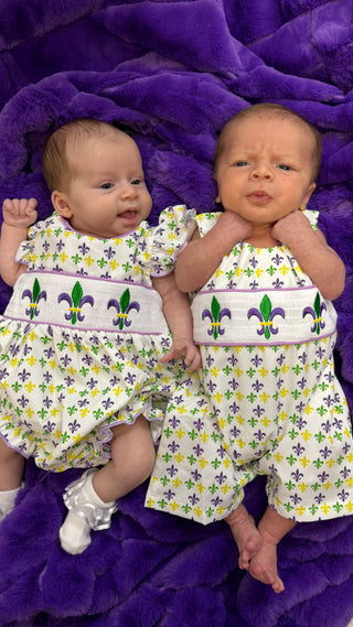 Mardi Gras smock bubble