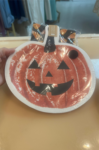 Mudpie Halloween paper plate and napkin set