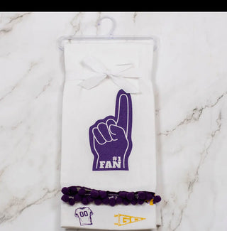 #1 fan hand towels set of 2