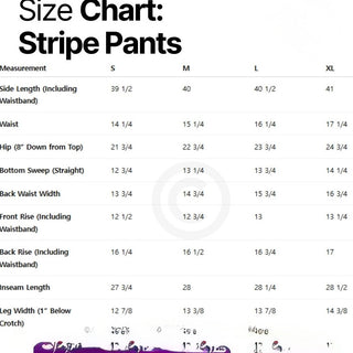 Stripe Mardi Gras pants