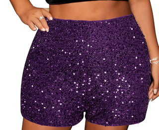 Lily Purple sequins shorts