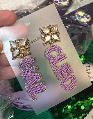Hail Cleo hand beaded earrings