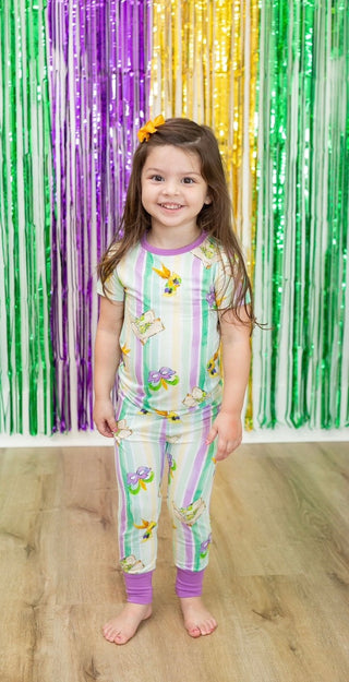 Mardi gras majorette boots pjs