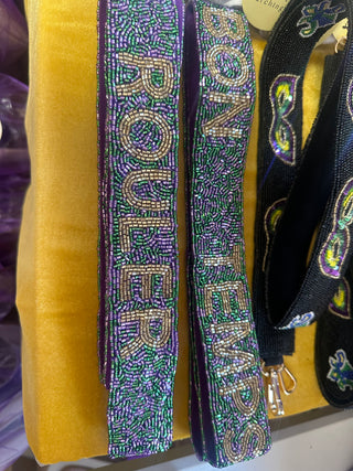 Laissez Les Bon Temps Rouler  hand beaded purse strap