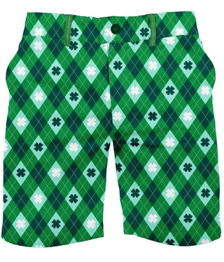 Argyle clover shorts