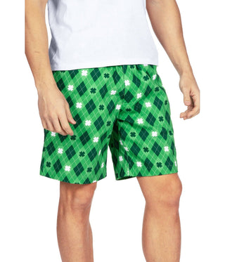 Argyle clover shorts