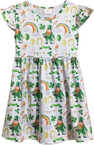 Shamrock little girl dress