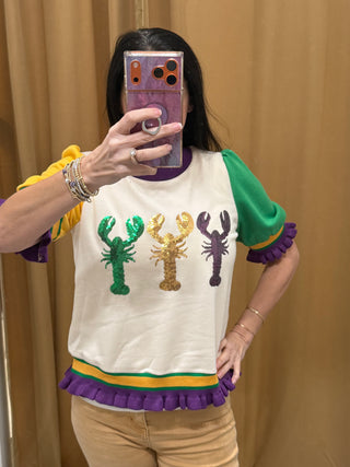 Crawfish Mardi Gras top