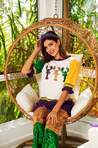 Crawfish Mardi Gras top