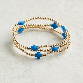 Signature cross pattern bracelet  3MM