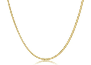 choker herringbone chain - gold
15”