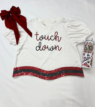 SALE   Touchdown sequins top