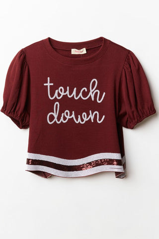SALE sequins touchdown top