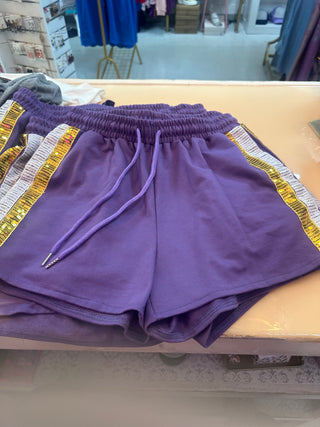 Tiger purple shorts